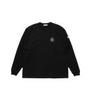 EMBROIDERED RUNNING DOG L/S T-SHIRT - BLACK