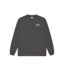 SMALL ARCH LOGO L/S T-SHIRT - SPACE GREY